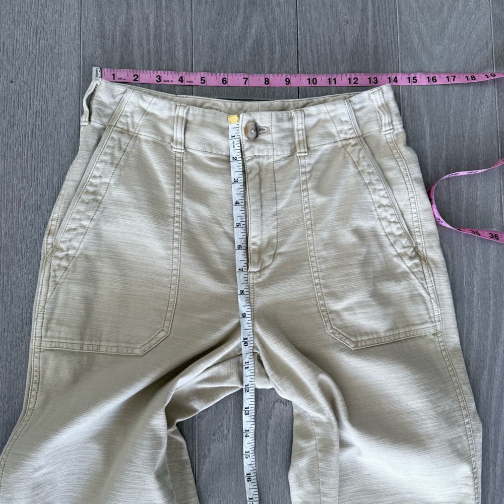FAHERTY Stretch Surplus Pants In Safari Size 27 Beige Casual Cargo Utility Pants - Picture 15 of 16